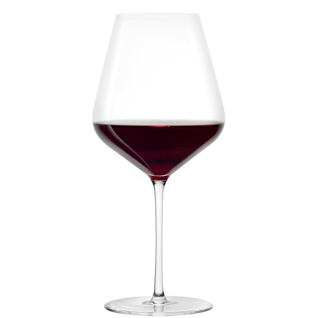 Light-Catching Burgundy Wine Glass 27 3⁄4 oz