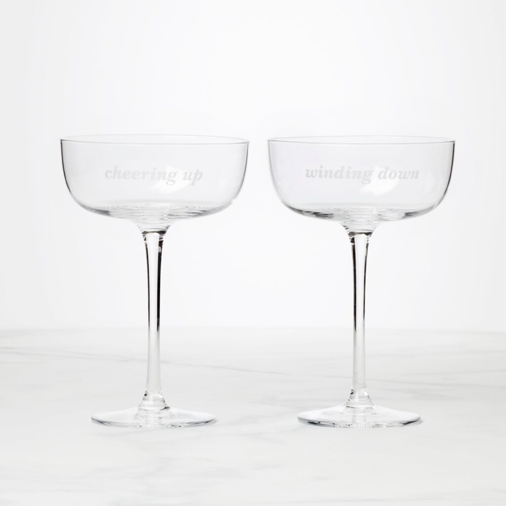 Chic Coupe Glasses, Set of 2