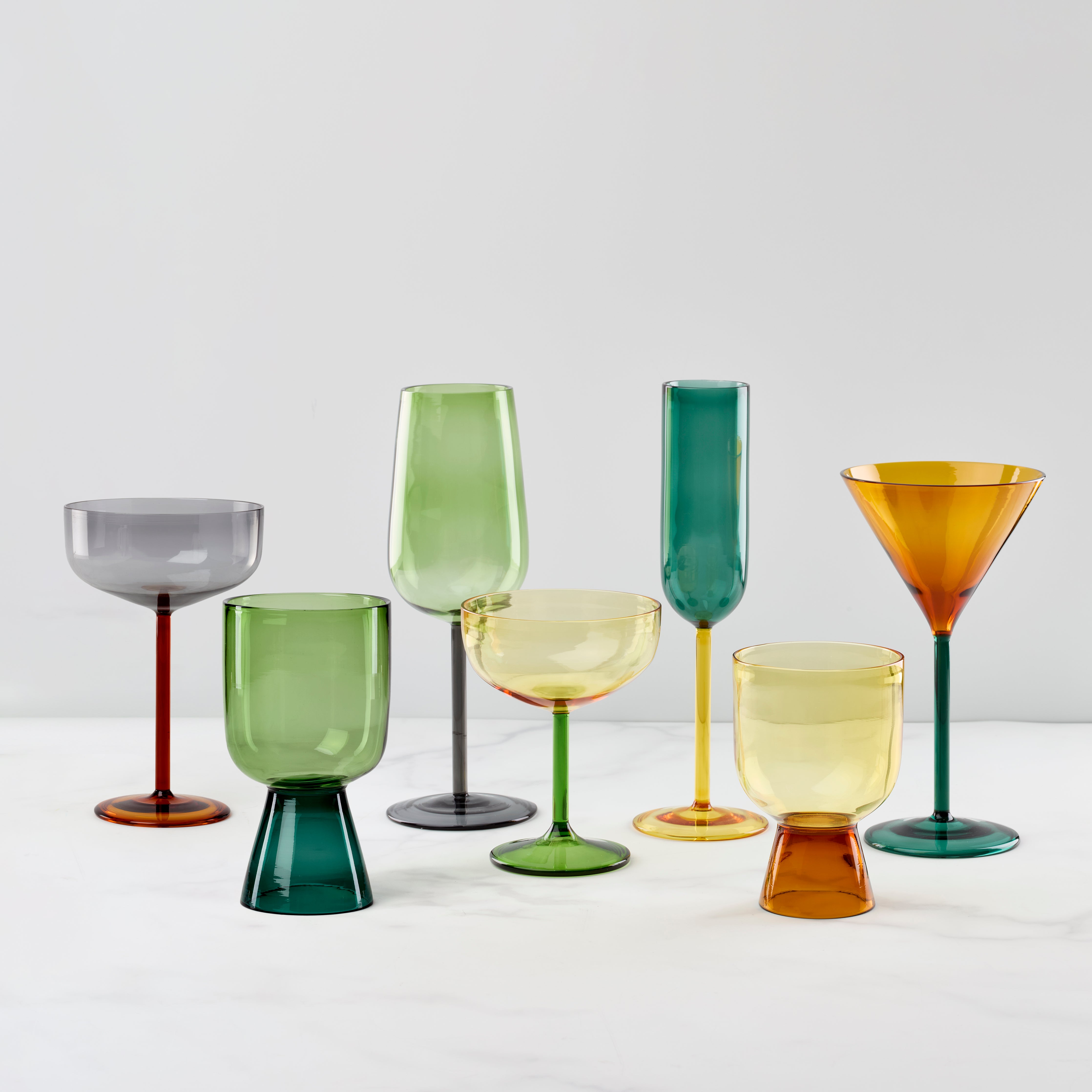 Artisan Two-Tone Borosilicate Martini Glass - Image 2