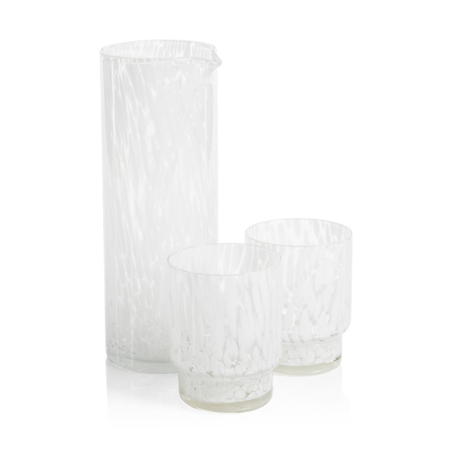 White Tortoise Glass Tumblers Set of 6 - Image 3