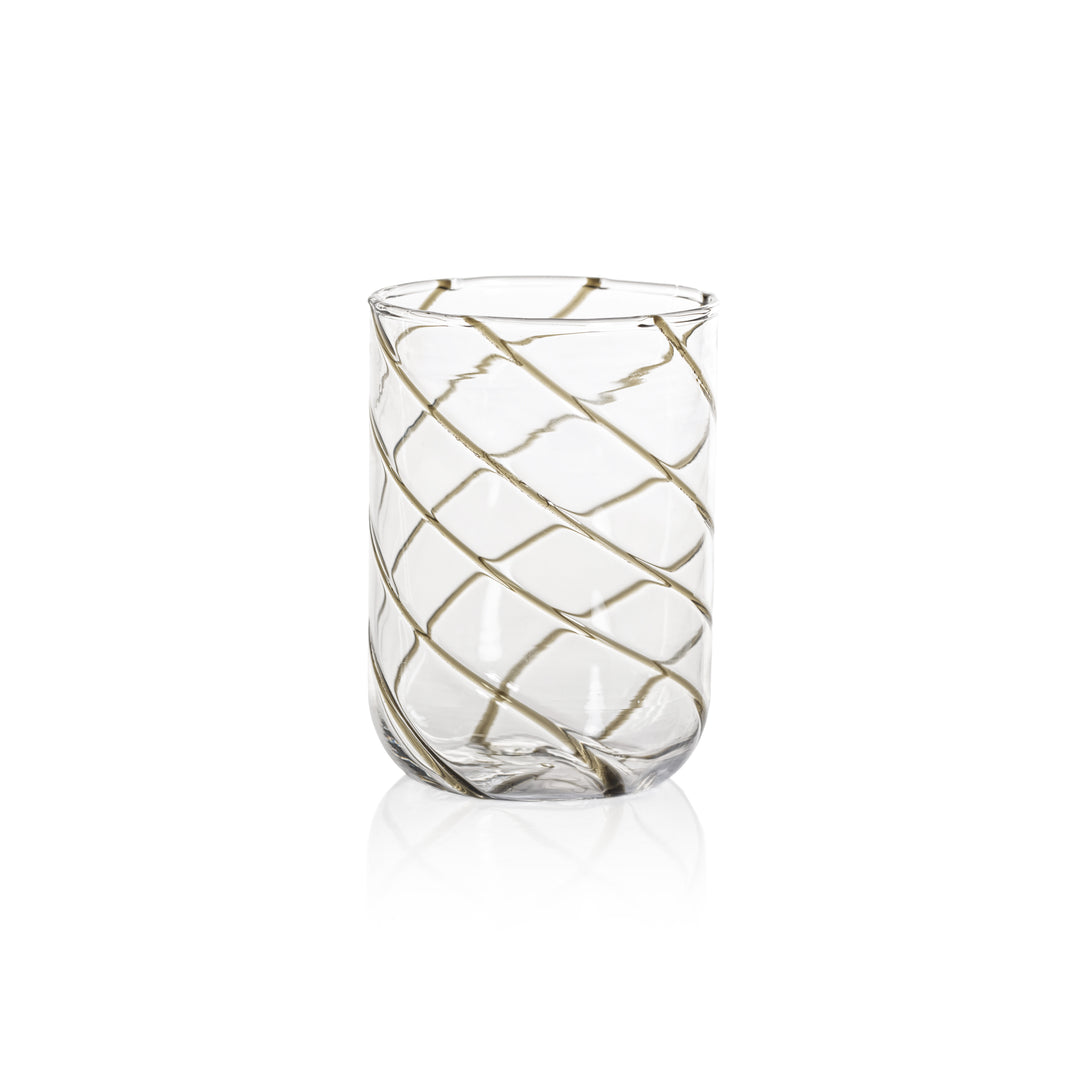 Swirl Glass Tumblers Set of 4