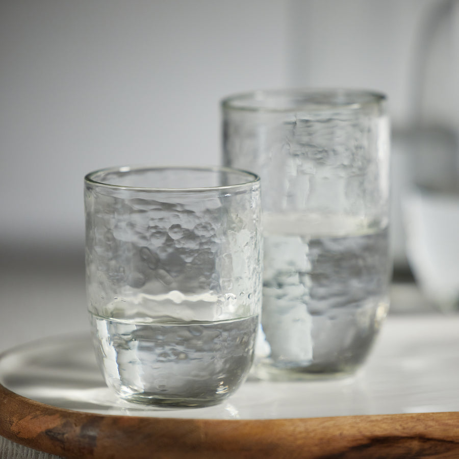Hammered Glass Tumblers & Carafes Collection - Image 4