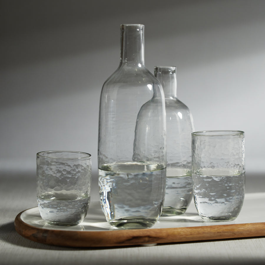 Hammered Glass Tumblers & Carafes Collection - Image 6