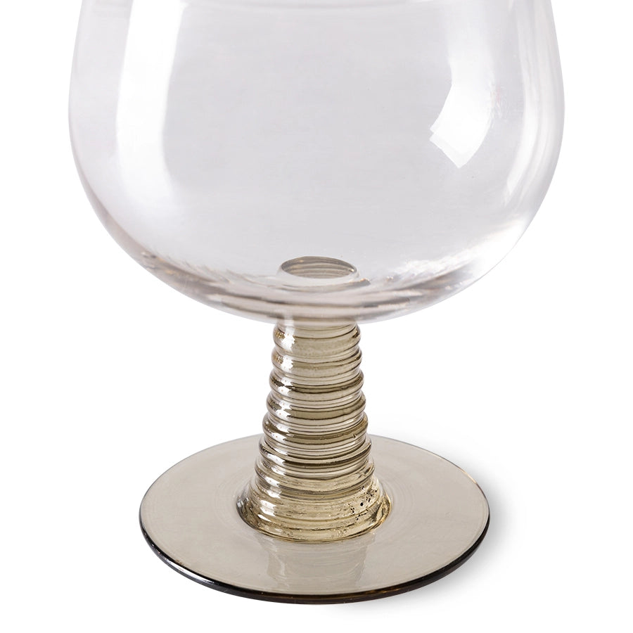 Green Low Stem Wine Glass - Image 2