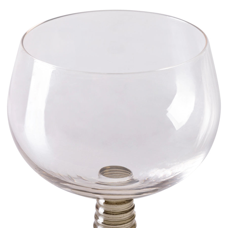 Green Low Stem Wine Glass - Image 3